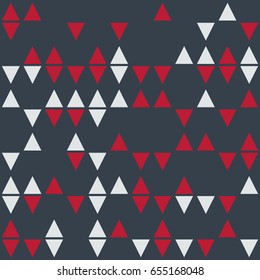 Geometric abstract seamless pattern of colored shapes