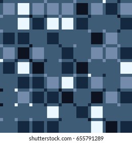 Geometric abstract seamless pattern of colored shapes