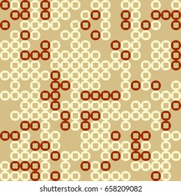 Geometric abstract seamless pattern of colored shapes