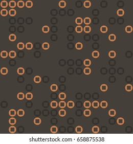Geometric abstract seamless pattern of colored shapes