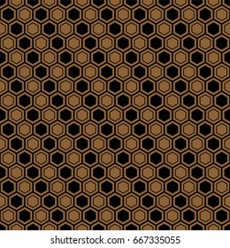 Geometric abstract seamless pattern of colored shapes