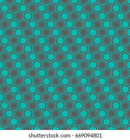 Geometric abstract seamless pattern of colored shapes
