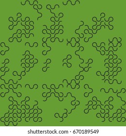 Geometric abstract seamless pattern of colored shapes