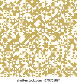 Geometric abstract seamless pattern of colored shapes