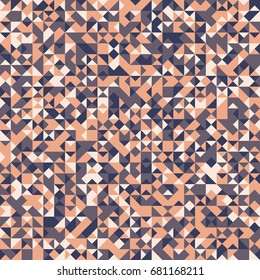 Geometric abstract seamless pattern of colored shapes