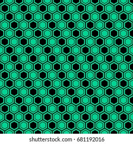 Geometric abstract seamless pattern of colored shapes