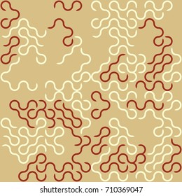 Geometric abstract seamless pattern of colored shapes