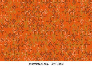 Geometric abstract seamless pattern of colored shapes