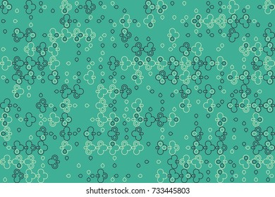 Geometric abstract seamless pattern of colored shapes