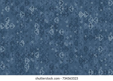Geometric abstract seamless pattern of colored shapes