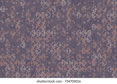 Geometric abstract seamless pattern of colored shapes