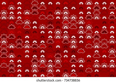 Geometric abstract seamless pattern of colored shapes