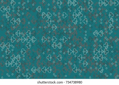 Geometric abstract seamless pattern of colored shapes