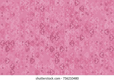 Geometric abstract seamless pattern of colored shapes
