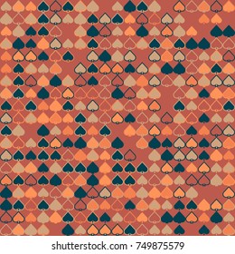 Geometric abstract seamless pattern of colored shapes