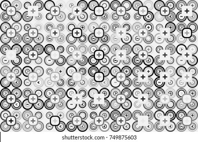 Geometric abstract seamless pattern of colored shapes