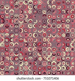 Geometric abstract seamless pattern of colored shapes