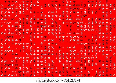 Geometric abstract seamless pattern of colored shapes
