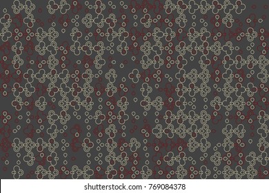 Geometric abstract seamless pattern of colored shapes