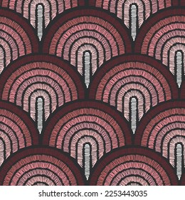 geometric abstract seamless pattern colorful seigaiha
