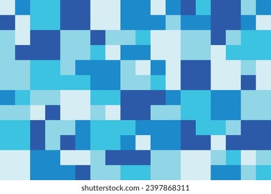 Geometric abstract seamless pattern with colorful square tiles endless ornament texture. Modern vector background.	
