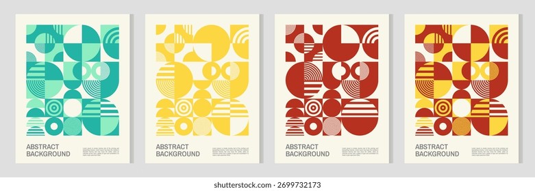 Padrão contínuo abstrato geométrico com formas, linhas e texturas coloridas. Perfeito para papel de embrulho, têxtil, papel de parede e design de fundo. Elegante e elegante composição para uso criativo.