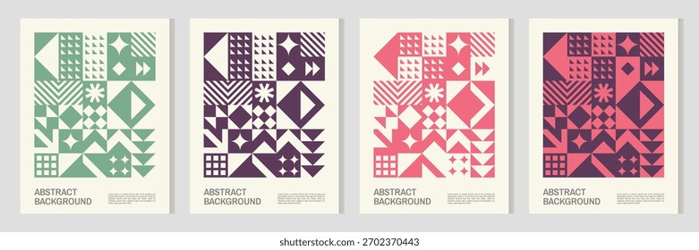 Modelo inconsútil abstracto geométrico con las Formas, las líneas y las texturas coloridas. Perfecto para envolver papel, textiles, Fondo de pantalla y diseño de fondo. Composición elegante y de moda para uso creativo.