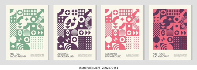 Modelo inconsútil abstracto geométrico con las Formas, las líneas y las texturas coloridas. Perfecto para envolver papel, textiles, Fondo de pantalla y diseño de fondo. Composición elegante y de moda para uso creativo.