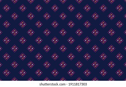 Geometric abstract seamless pattern design. Aztec design for carpet, wallpaper, clothing, wrapping, batik, fabric, Vector illustration