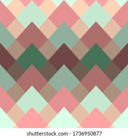Geometric abstract seamless pattern with gradient. colorful diamond pattern, scaly ornament. Stock vector illustration for the web and print, textile, scrapbooking, wallpaper and background