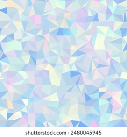 Geometric abstract seamless pattern low poly style. Triangles polygonal hapes texture. Vector pattern.