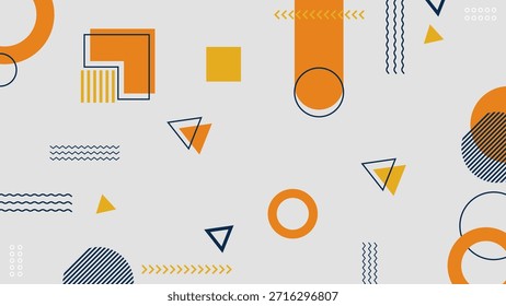 Geometric Abstract Seamless Pattern Minimalistic Design Element Poster or Banner Modern Technologies and Innovations. Vector Background