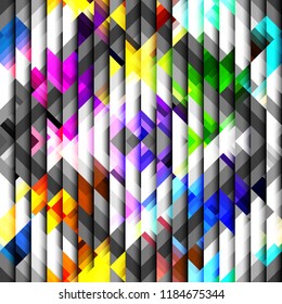 Geometric abstract seamless pattern in polygonal style. Vector image.