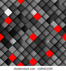 Geometric abstract seamless pattern in polygonal style. Vector image.