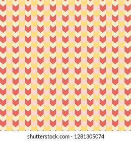 Geometric abstract seamless pattern Red and Yellow background vector for print.