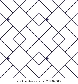 geometric abstract seamless pattern with squares and lines