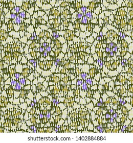 Geometric abstract seamless pattern. Stained glass illustration with embroidery illusion. Weaving texture. Kaleidoscope background for textile, fabric, wrapping, carpet, wallpaper, postcard.