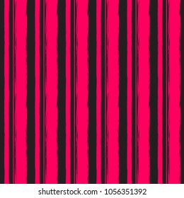 Geometric abstract seamless pattern. Stripes of red and black colors. Vector illustration.
