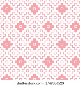 Geometric Abstract Seamless Pattern. Textile Geometric Repeat Pattern Vector Illustration Background.