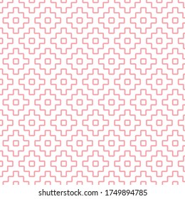 Geometric Abstract Seamless Pattern. Textile Geometric Repeat Pattern Vector Illustration Background.