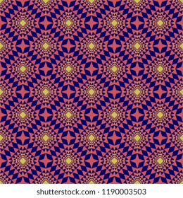 Geometric abstract seamless pattern with tribal diamond style colorful vector illustration for fashion textile print and wrapping.