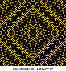 Geometric abstract seamless pattern with zigzag mesh lines stripes background