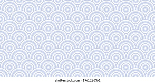 Geometric abstract seamless repeat vector pattern background, blue waves wallpaper