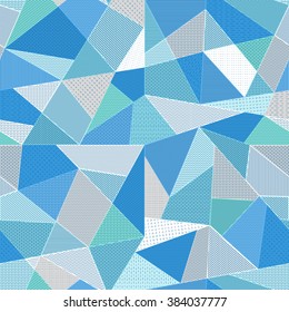 Geometric abstract seamless texture - polygons. A vector.