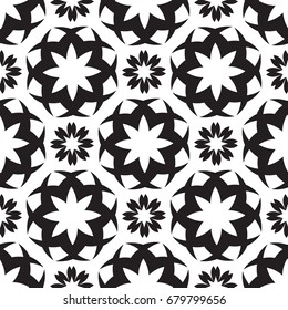 Geometric abstract seamless vector pattern