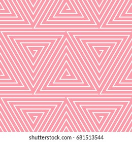 Geometric abstract seamless vector pattern