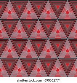 geometric abstract seamless vector  pattern,  bright  background of  triangles