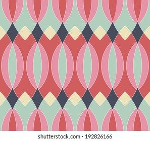 patrón retro de vector abstracto geométrico 
