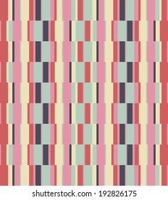 geometric abstract seamless vector retro pattern 