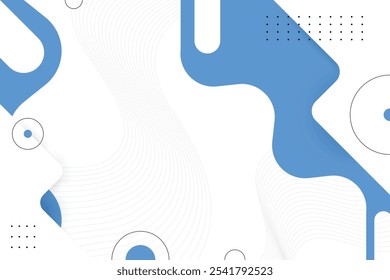 Fondo de forma abstracta geométrica. Color azul, gris, blanco. Elemento de diseño de moda. Estilo de brutalismo.
